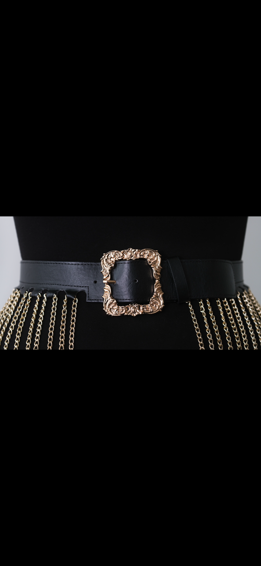 Golden Onyx Chain Belt