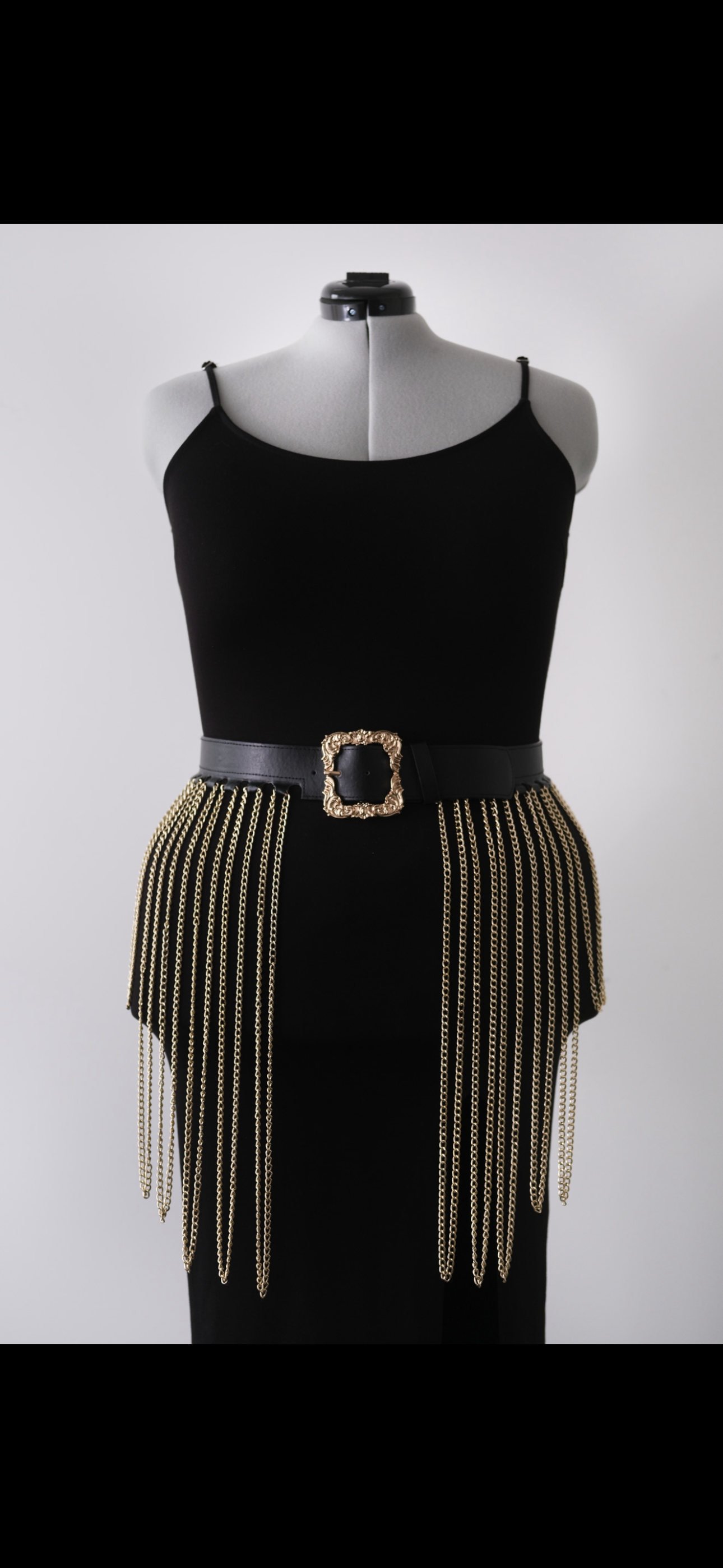 Golden Onyx Chain Belt