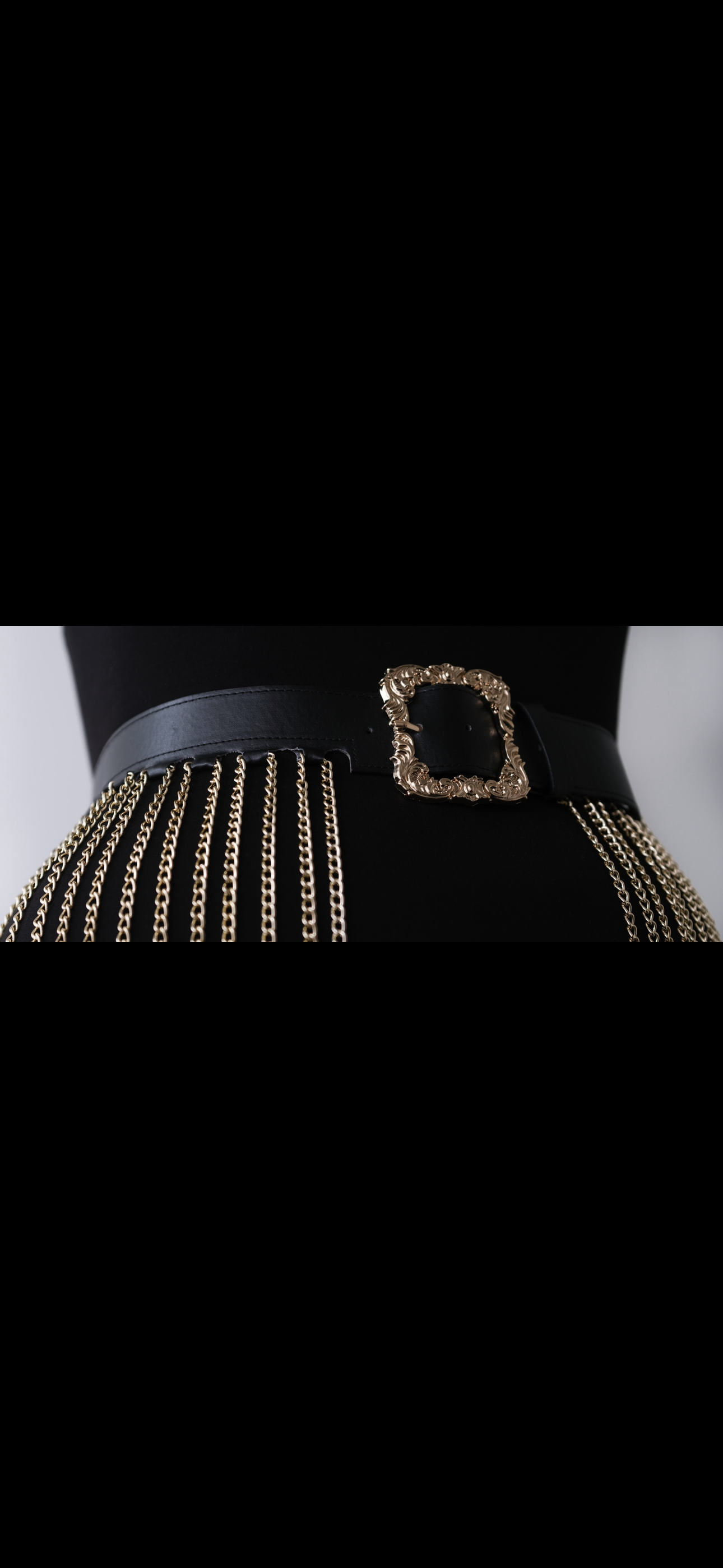 Golden Onyx Chain Belt